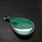 Queen of Green!! Genuine Vivid Vibrant Green Malachite Sterling Silver Pendant - 1.6" - 9.93 Grams