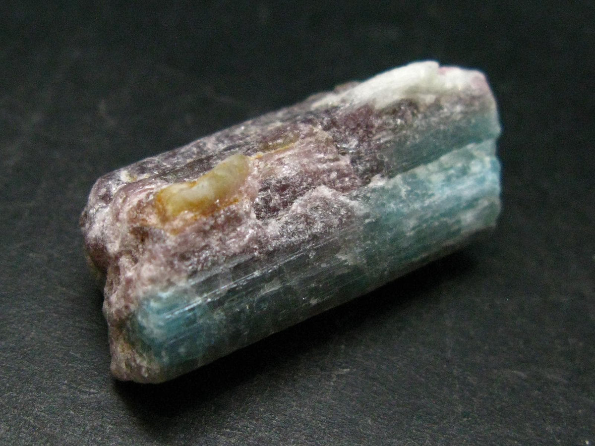 Rarest Paraiba Copper Blue Tourmaline Crystal Silver Pendant From Brazil - 1.6" - 9.08 Grams