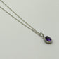 Large Faceted Amethyst Pendant – Solar Sparkle in Violet - 1.00 Grams