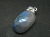 Papagoite in Quartz Cabochon Silver Pendant from S. Africa - 1.0" - 1.79 Grams