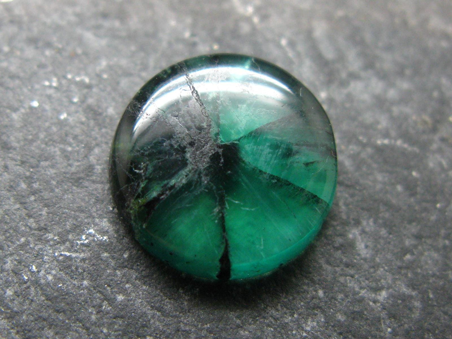 Beautiful Rare Gem Trapiche Emerald From Colombia - 4.80 Carats - 12x12mm