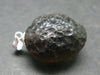 Colombianite Pseudotektite Silver Pendant from Colombia - 6.54 Grams - 1.1"