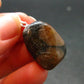 Perfect Cross-Shaped Andalusite (Variety of Chiastolite) Polished Silver Pendant from China - 1.2" - 7.95 Grams
