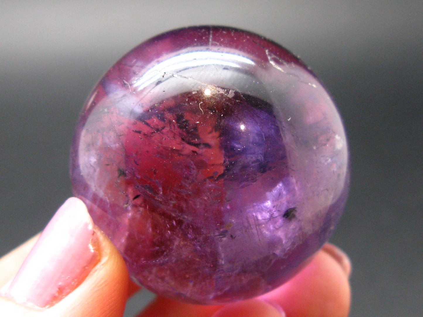 Ametrine Sphere Ball From Bolivia - 1.4" - 63.78 Grams