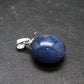 Gem Blue Sapphire Corundum Crystal Silver Pendant From Sri Lanka - 15.90 Carats