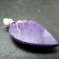 Rare Silver Stichtite Pendant from Australia - 1.3"