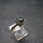 Blue Lazulite Silver Ring From Pakistan - Size 7 - 2.25 Grams