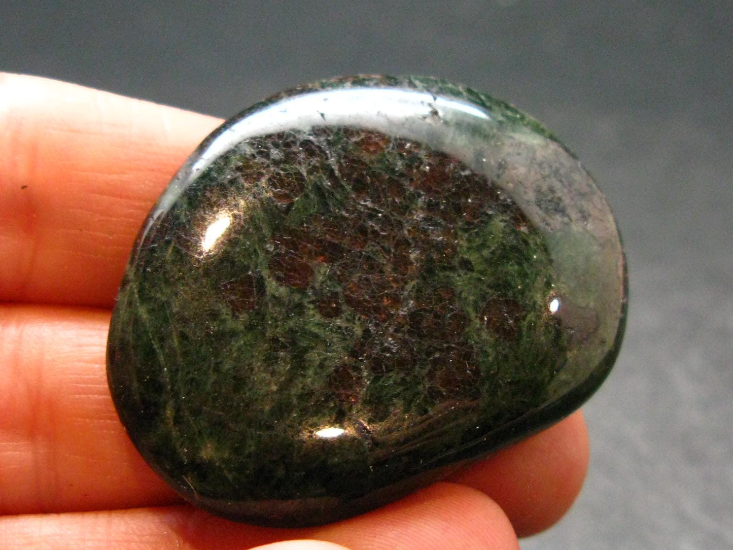 Rare Eclogite Tumbled Stone From Norway - 1.6" - 23.10 Grams