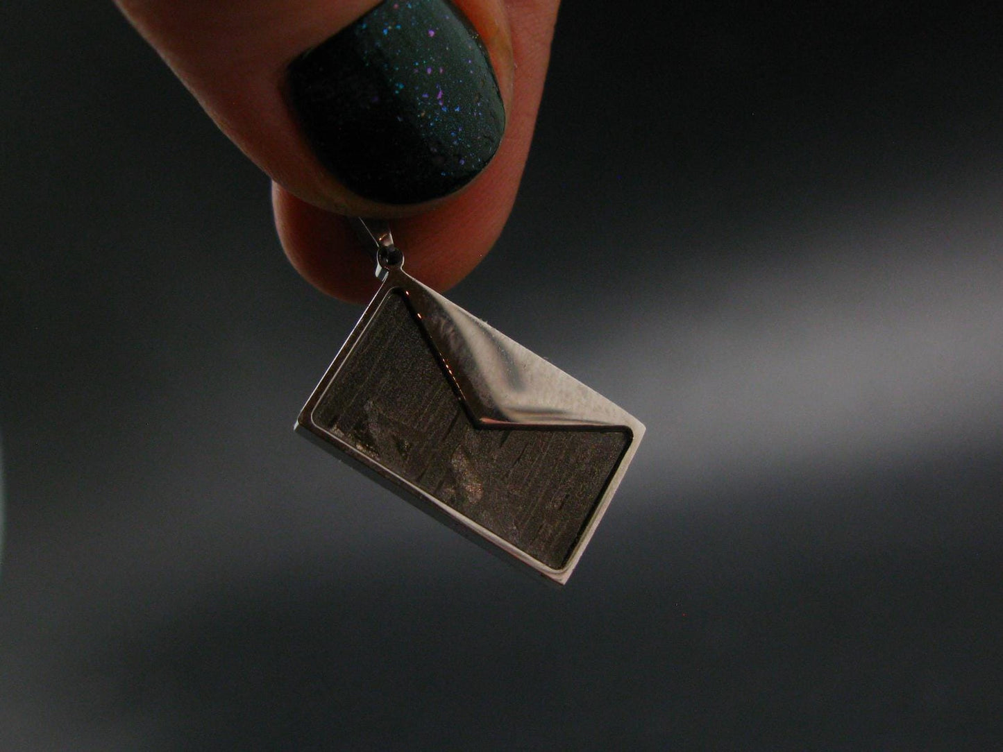 Muonionalusta Meteorite Pendant from Sweden - 0.9" - 2.66 Grams