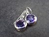 Orchid St. Valentine Gem!! Round Faceted Natural Amethyst 925 Sterling Silver Drop Earrings - 2.89 Grams