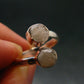 Very Rare White Cryolite 925 Silver Ring from Greenland - Size 7 - 2.38 Grams