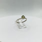 Chrysoberyl Raw Stone Ring Gemstone Silver Minimalist Jewelry Natural Crystal Gift - Sizes: 6, 7, 8