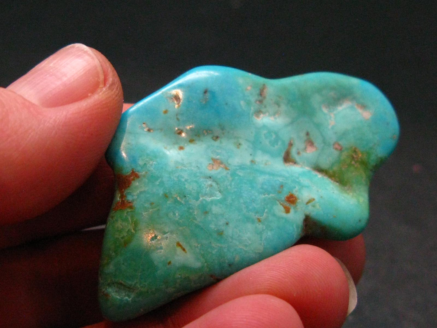 Genuine Polished Turquoise from Arizona, USA - 1.9" - 12.76 Grams