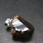 Rare Axinite Crystal Silver Pendant From Russia - 0.9" - 3.33 Grams