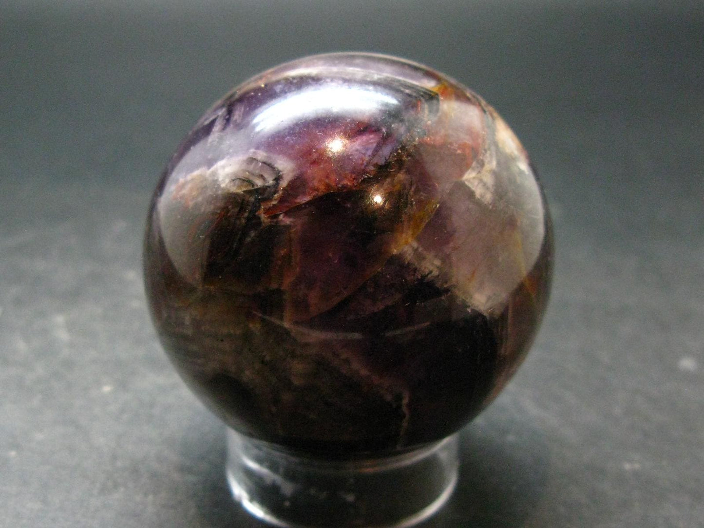 Huge Auralite Super 23 Large Sphere Ball Amethyst From Canada - 2.0" - 189.65 Grams