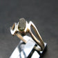 Moldavite Tektite Silver Ring from Czech Republic - 6.25 Size - 1.47 Grams