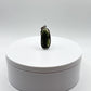 Raw Moldavite Sterling Silver Pendant – Elongated Design - 7.00 Grams