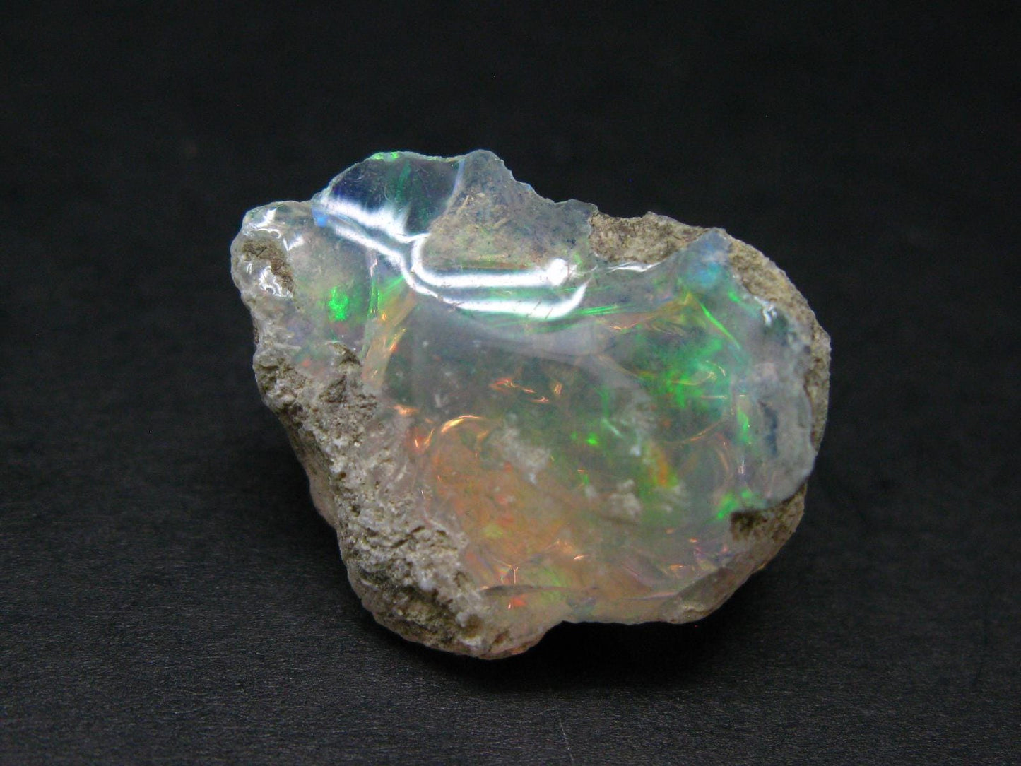 Natural Unpolished Raw Opal With Play of Color from Ethiopia - 1.0" - 5.00 Grams