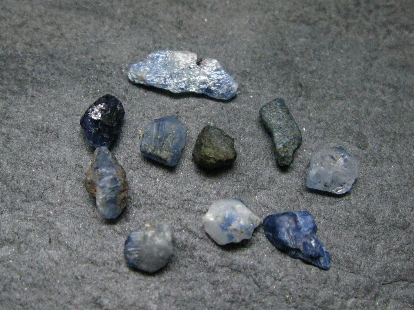Nice Lot of 10 Benitoite Crystals From California USA - 5.67 Carats