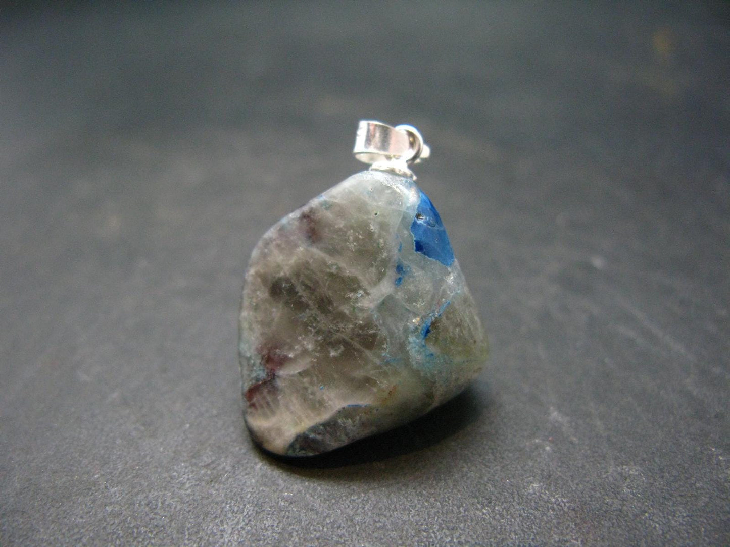Shattuckite Silver Pendant from Namibia - 1.1" - 5.90 Grams
