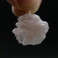 Symbol of Love and Beauty!! Natural Rose Quartz Pendant In 925 Silver From Brazil - 1.0" - 3.12 Grams