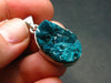 Dioptase Crystal Silver Pendant from Congo - 5.15 Grams - 1.2"