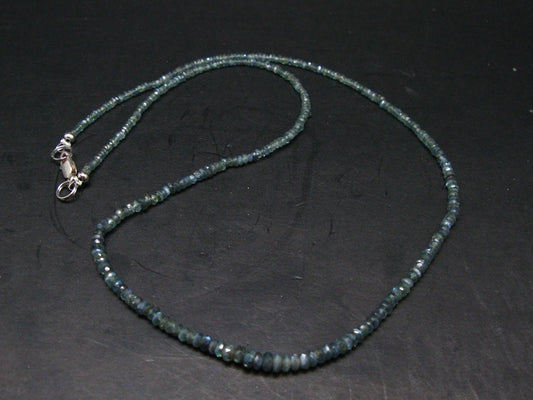 Extremely Rare Alexandrite Necklace - 19" - Rondelle Facetted Beads - 40 Carats