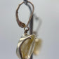 Golden Rutile Quartz Drop Earrings – Natural Rutile Crystal in Sterling Silver