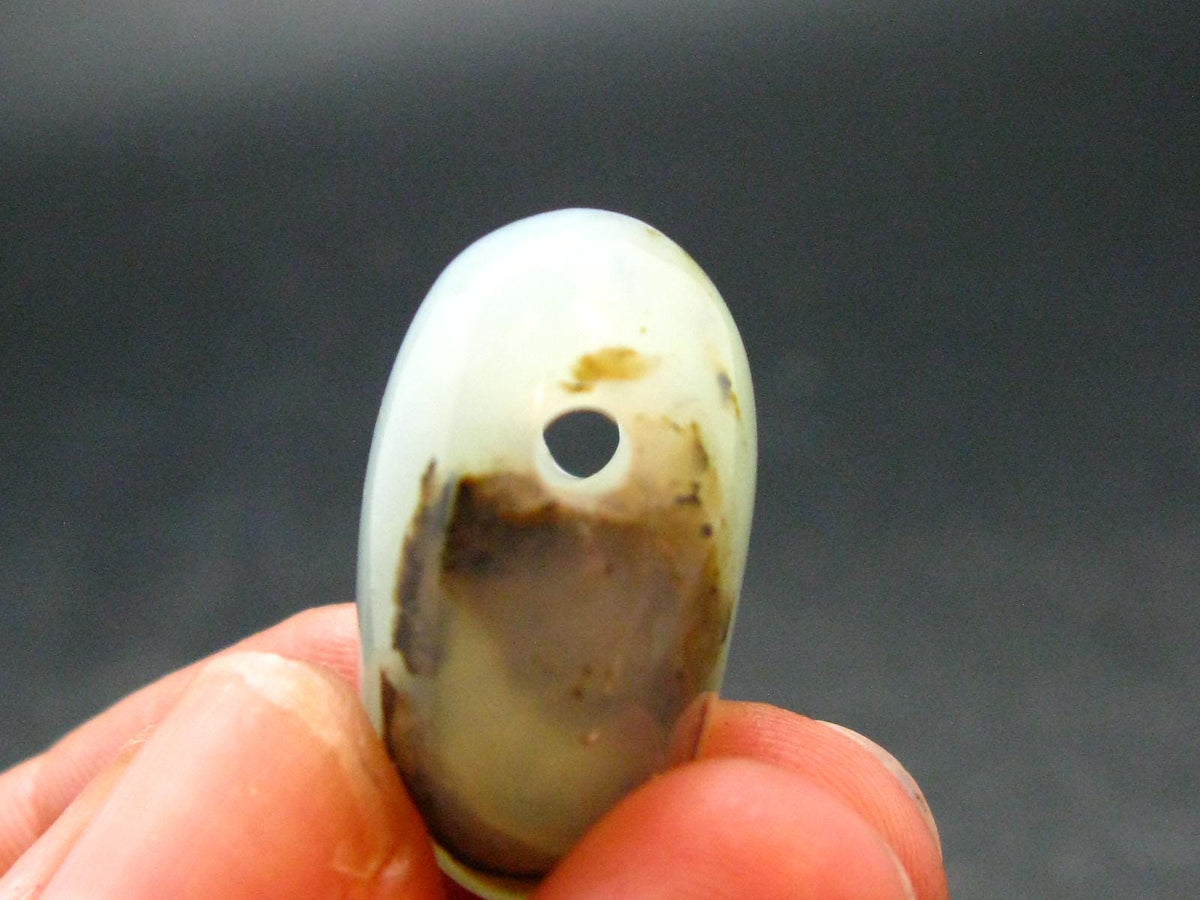 Rare Blue Opal Metal Free Pendant from Peru - 1.0" - 7.79 Grams
