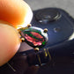 Rare Black Opal Gold Plated Silver Pendant from Australia 0.6" - 0.97 Grams