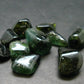 Rare Lot of 10 Green Tourmaline Tumbled Stones From Brazil - 60.75 Carats