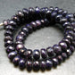 Purple Sugilite Rondelle Faceted Beads Necklace From South Africa - 18" - 52.91 Grams