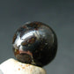 Pallasite Olivine Brahin Meteorite 14mm Round Bead from Belarus - 5.78 Grams