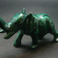 Rich Vivid Vibrant Green Malachite Elephant Carving From Congo - 4.4"