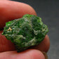 Gemmy Raw Natural Intense Forest Green Chrome Diopside Raw Piece from Russia - 0.7"