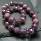 Purple Sapphire Genuine Bracelet ~ 7 Inches ~ 6mm Round Facetted Beads