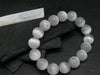 Selenite Genuine Bracelet ~ 7 Inches ~ 12mm Round Beads