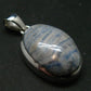 Rare Blue Scheelite Silver Pendant From Turkey - 1.3" - 7.37 Grams