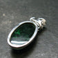 Extremely Rare Natural Maw Sit Sit Crystal Silver Pendant from Myanmar - 1.3" - 4.0 Grams