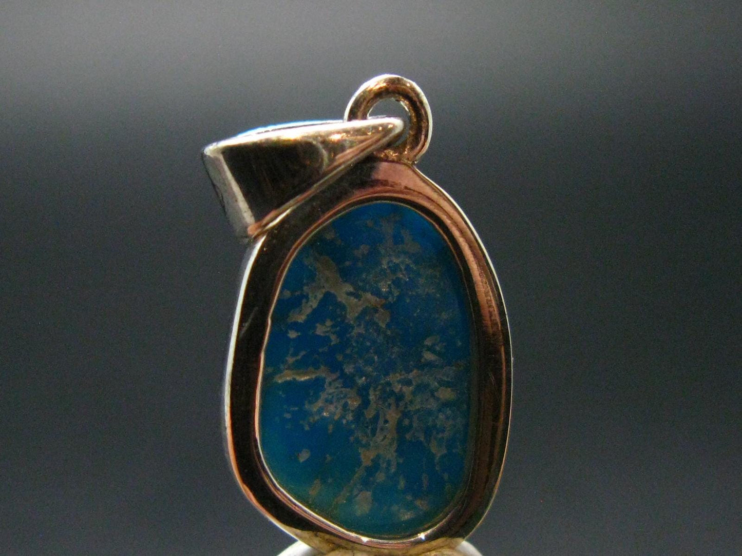 Turquoise Silver Pendant - 1.0" - 2.32 Grams
