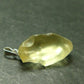 Gem Libyan Desert Glass Tektite Pendant Sterling Silver from Libya - 1.1" - 2.88 Grams