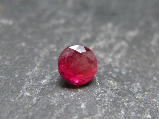 Beautiful Rare Gem Bixbite Red Beryl Emerald Cut Stone From Utah USA - 0.42 Carats - 4.4x4.4mm