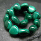 Malachite Genuine Bracelet ~ 7 Inches ~ 10mm Heart Beads