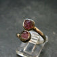 Watermelon Tourmaline Sterling Silver Ring - Size 9 - 2.29 Grams
