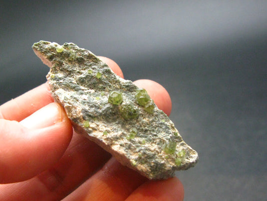 Rare Demantoid Garnet Cluster from Italy - 2.1" - 21.08 Grams