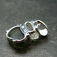 Moldavite & Herkimer Diamond Silver Pendant - 1.0" - 2.49 Grams