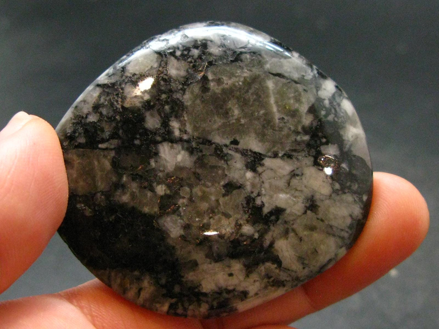Rare Impactite Tumbled Stone From Norway - 1.8" - 30.13 Grams