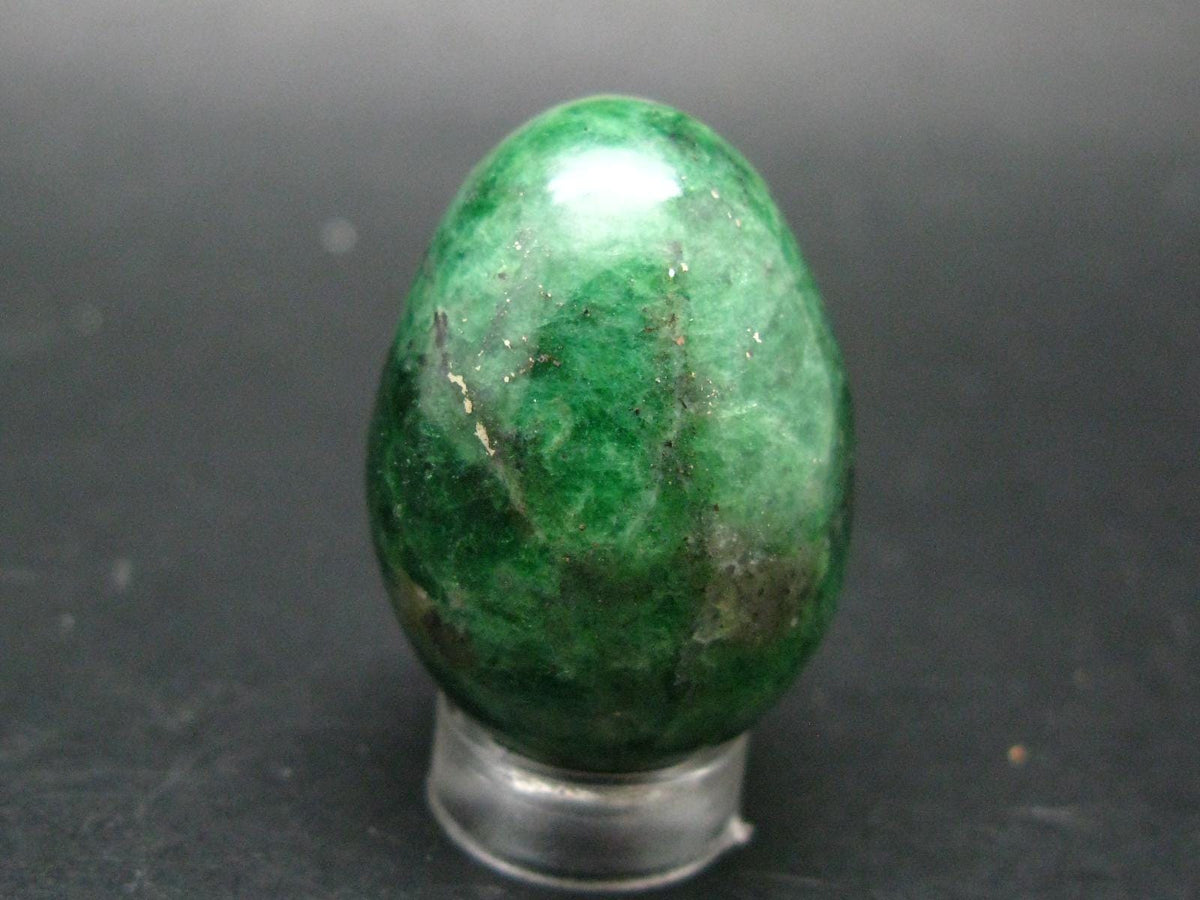 Gem Tsavorite Garnet Egg From Tanzania - 32.05 Grams - 1.3"