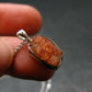 Raw Sunstone Silver Pendant With Chain From Tanzania - 0.7"