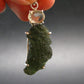 Moldavite & Libyan Tektite Silver Pendant - 2.0" - 7.1 Grams